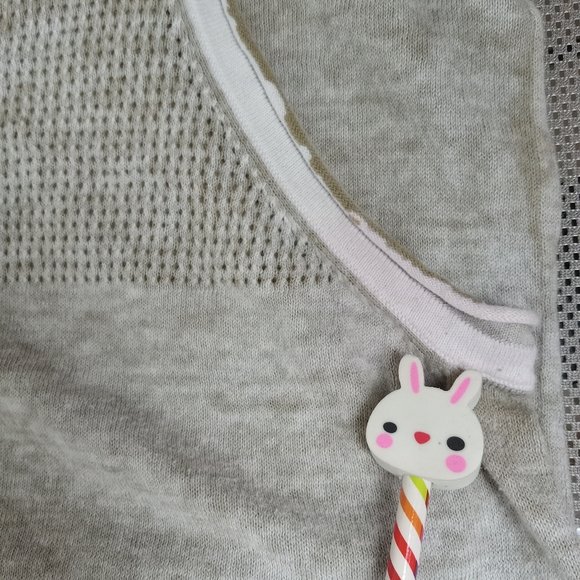 Democracy lightweight cotton blend ringer brown style top Size Large - Picture 8 of 9